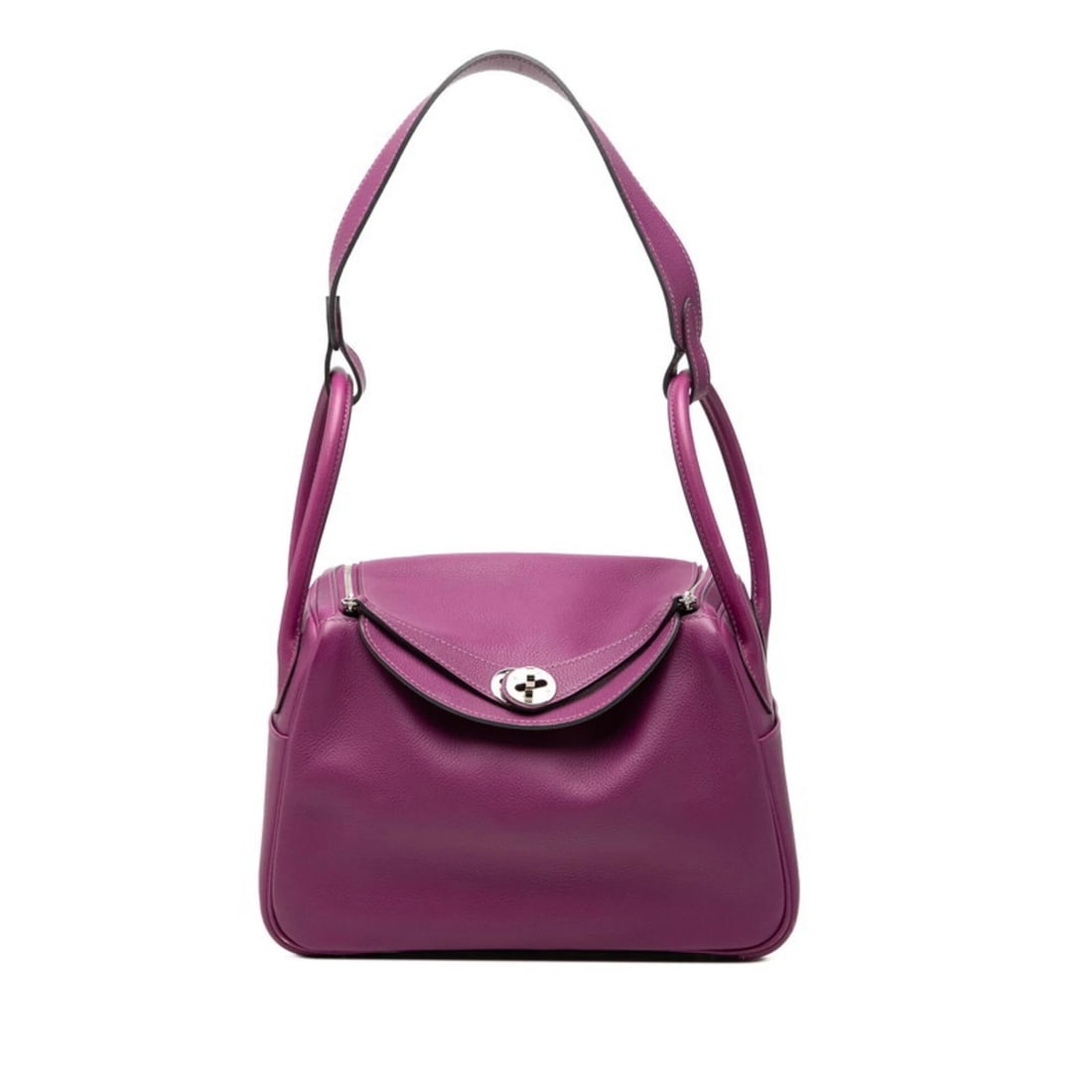 HERMES LINDY 26 HANDBAG SHOULDER BAG: Hermes Lindy 26 Handbag Shoulder Bag Brand: Hermes Type/Style: Handbag, Shoulder bag Material: Evercalf leather Color: Anemone, Purple Size: (HxWxD) 17cm x 26cm x 13cm / 6.69inch x 10.23inch x