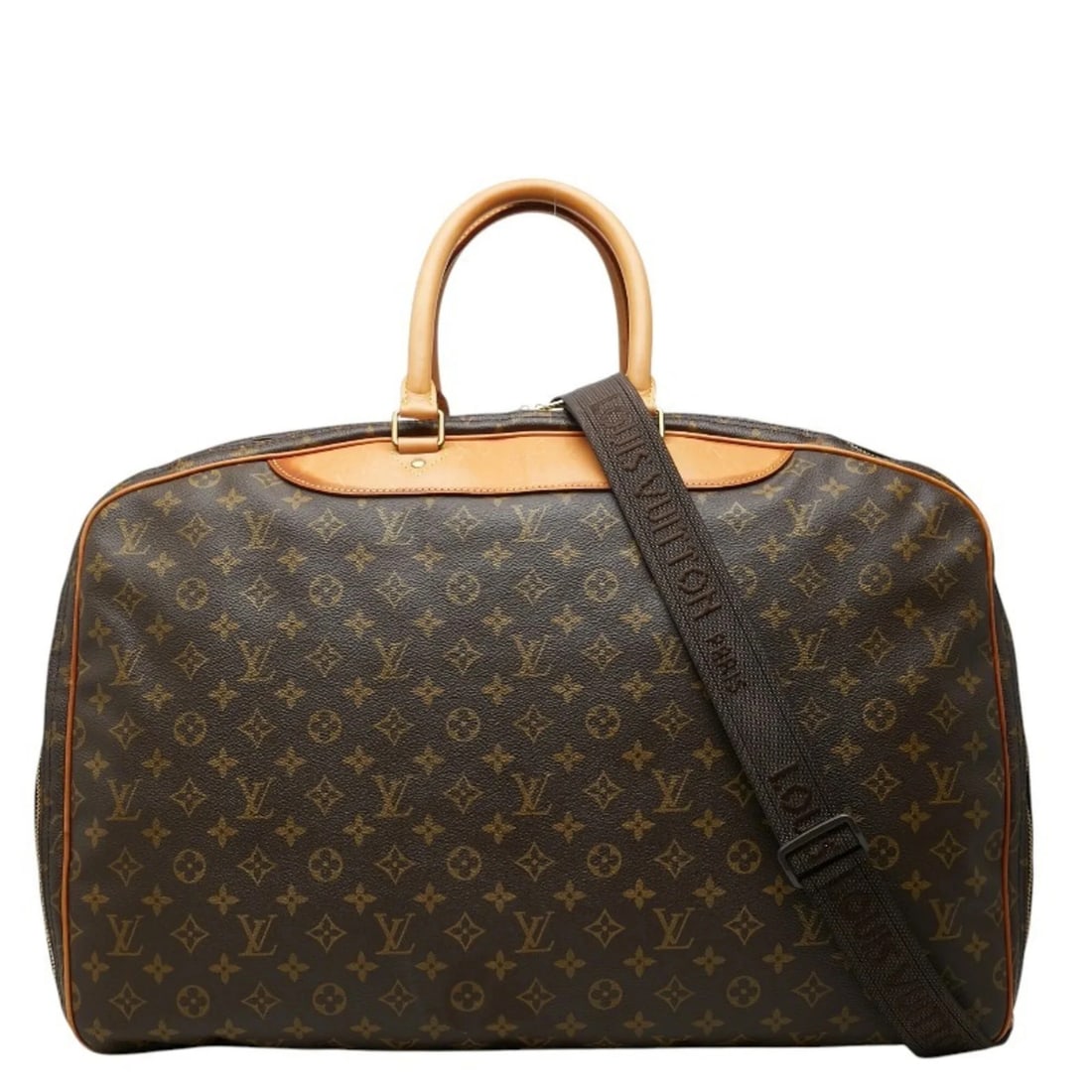 LOUIS VUITTON MONOGRAM ALIZE EN POCHE TRAVEL BAG: Louis Vuitton Monogram Alize en Poche Travel Bag Brand: Louis Vuitton Type/Style: Shoulder bag Material: PVC , Leather Color: Brown Size: (HxWxD) 40cm x 57cm x 24cm / 15.74inch x 22.44inch x 9.44inch 