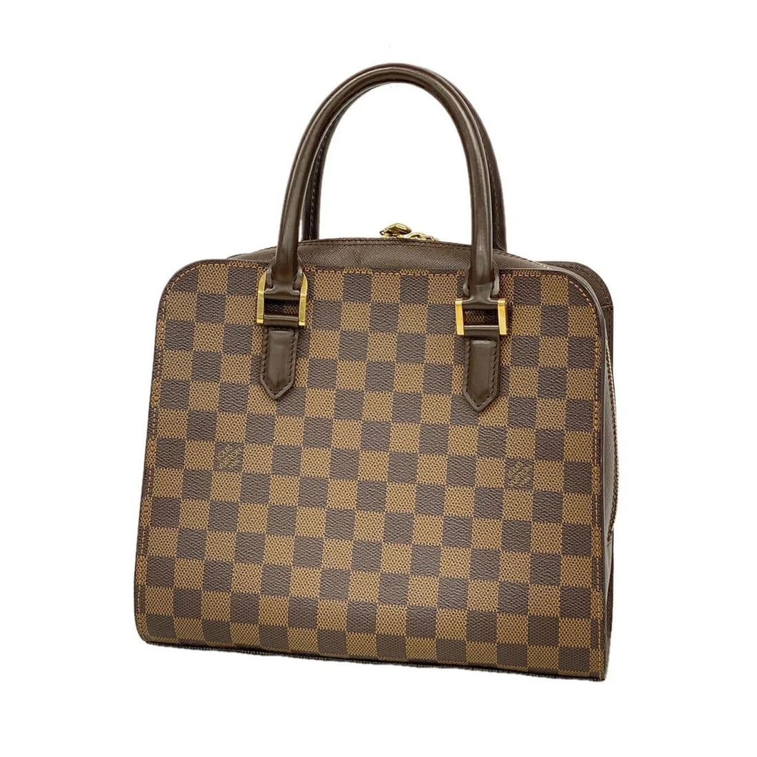 LOUIS VUITTON DAMIER TRIANA HANDBAG: Louis Vuitton Damier Triana handbag Brand: Louis Vuitton Type/Style: Handbag Material: none Color: Ebene Size: (HxWxD) 22cm x 26cm x 12.5cm / 8.66inch x 10.23inch x 4.92inch Accessories: None