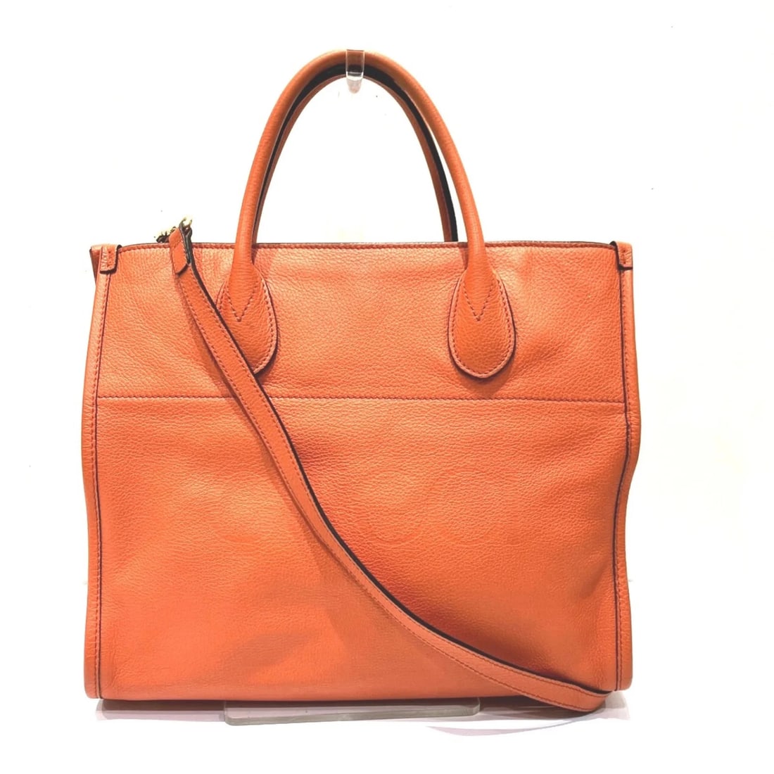 GUCCI SHOULDER BAG LEATHER: Gucci Shoulder Bag Leather Brand: Gucci Type/Style: Shoulder bag Material: Leather Color: Orange Size: (HxWxD) 27cm x 31cm x 13cm / 10.62inch x 12.2inch x 5.11inch Accessories: None Access