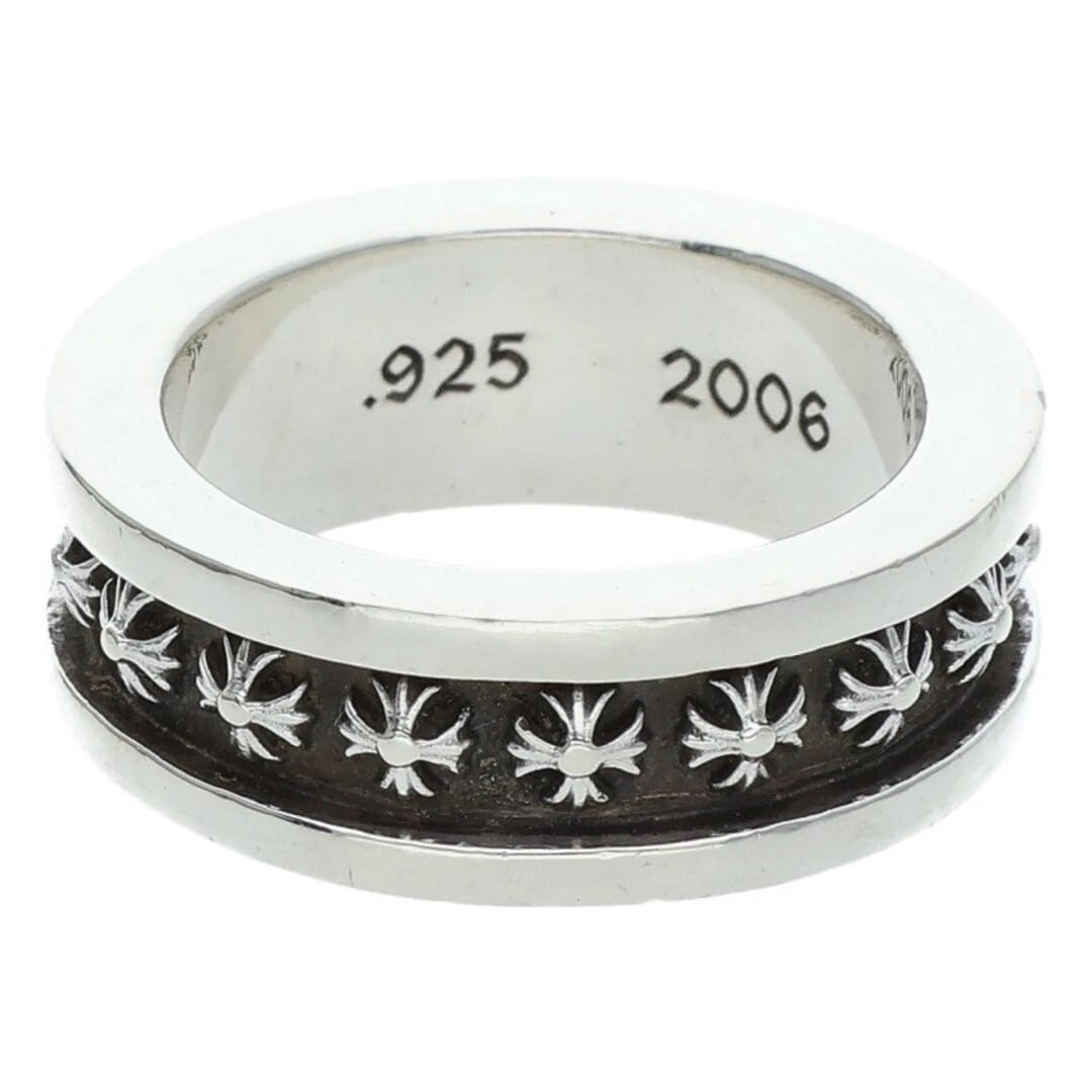 CHROME HEARTS MINI PLUS SILVER RING: Chrome Hearts MINI Plus Silver Ring Brand: Chrome Hearts Type/Style: Ring Material: 925 Silver Color: Silver Size: 6.5 - 6.75 US Accessories: None Accessories Notice: When purchasing pre-o