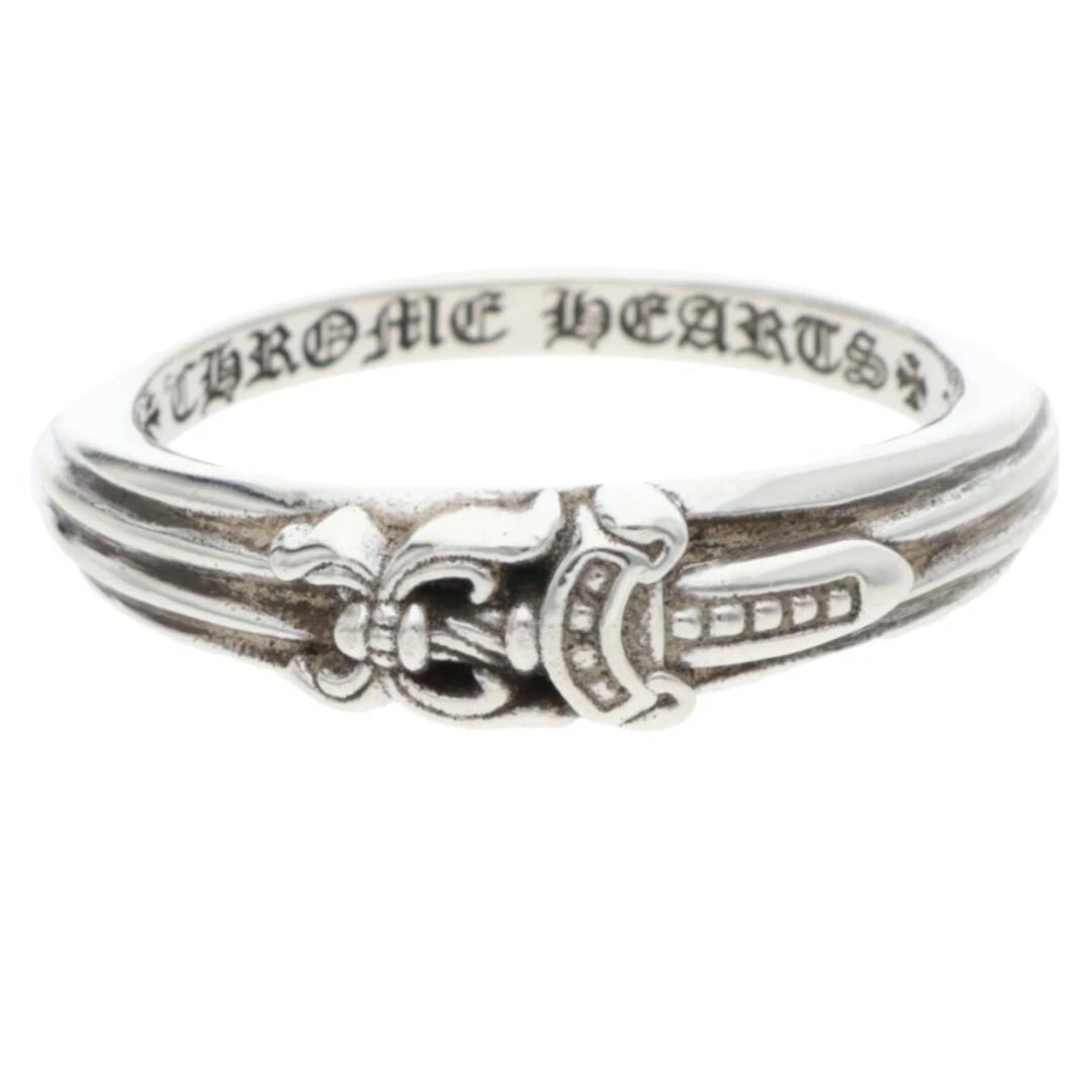 CHROME HEARTS BABY CLASSIC DAGGER SILVER RING: Chrome Hearts BABY Classic Dagger Silver Ring Brand: Chrome Hearts Type/Style: Ring Material: 925 Silver Color: Silver Size: 8.25 - 8.5 US Accessories: None Accessories Notice: When purcha