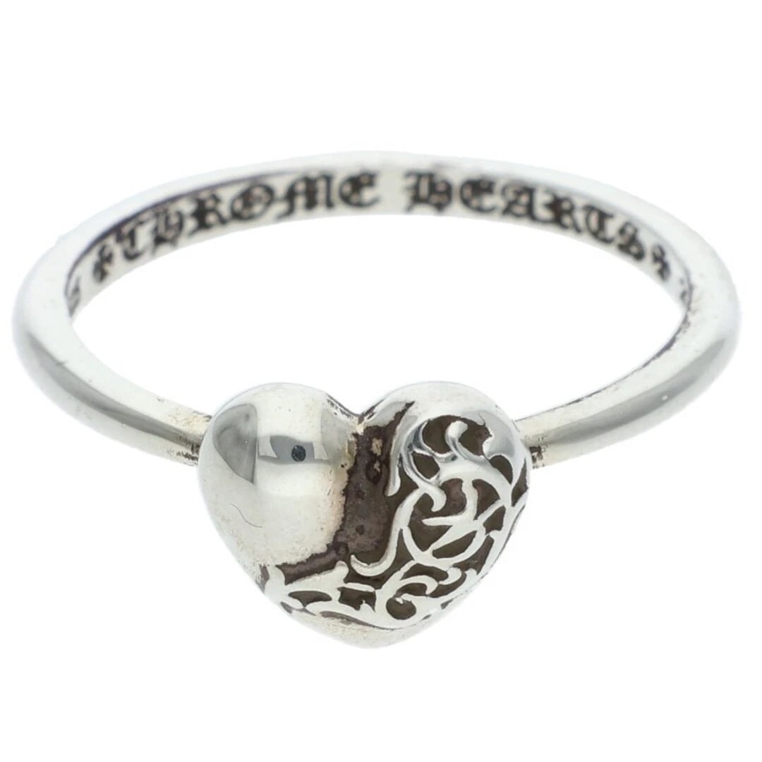 CHROME HEARTS BUBBLE GUM SILVER RING: Chrome Hearts bubble Gum Silver Ring Brand: Chrome Hearts Type/Style: Ring Material: 925 Silver Color: Silver Size: 4.75 - 5 US Accessories: None Accessories Notice: When purchasing pre-ow