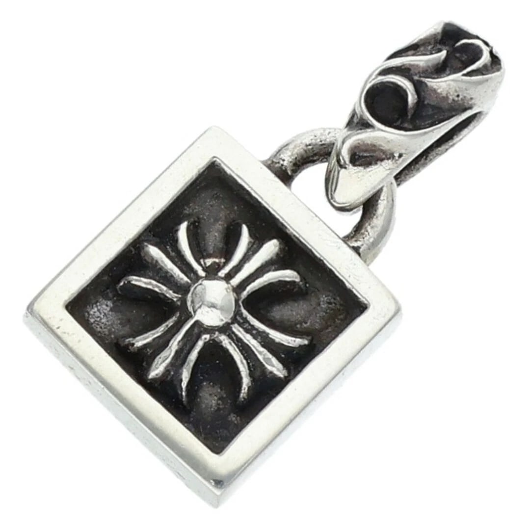 CHROME HEARTS PLUS CHARM SILVER NECKLACE: Chrome Hearts PLUS Charm Silver Necklace Brand: Chrome Hearts Type/Style: Necklace Material: 925 Silver Color: Silver Size: Width 1.2cm, 2.4cm vertical Accessories: None Accessories Notice: When