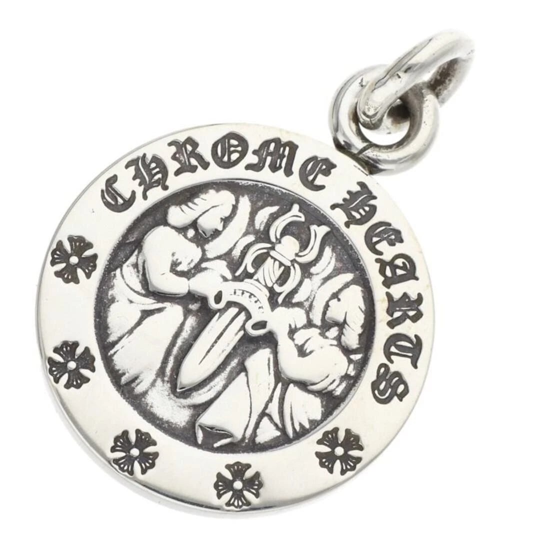 CHROME HEARTS ANGEL MEDAL CHARM V2 SILVER: Chrome Hearts Angel Medal Charm V2 Silver Brand: Chrome Hearts Type/Style: Necklace Material: Color: Size: Width 2cm, Vertical 3cm Accessories: None Accessories Notice: When purchasing pre-owned