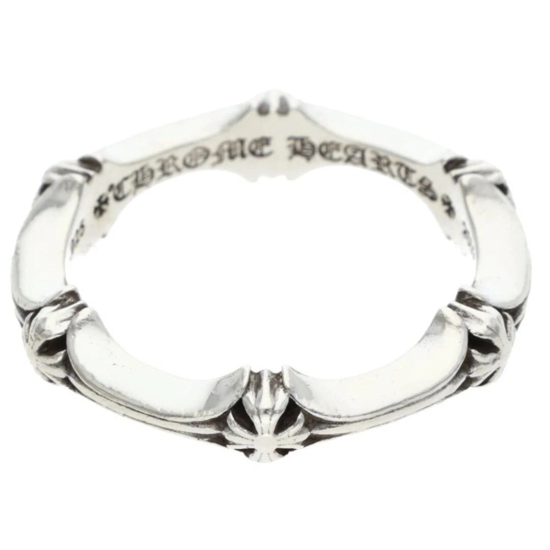 CHROME HEARTS PLUS AND BONE RING SILVER: Chrome Hearts Plus and Bone Ring Silver Brand: Chrome Hearts Type/Style: Ring Material: Color: Size: 10.5 - 10.75 US Accessories: None Accessories Notice: When purchasing pre-owned goods,