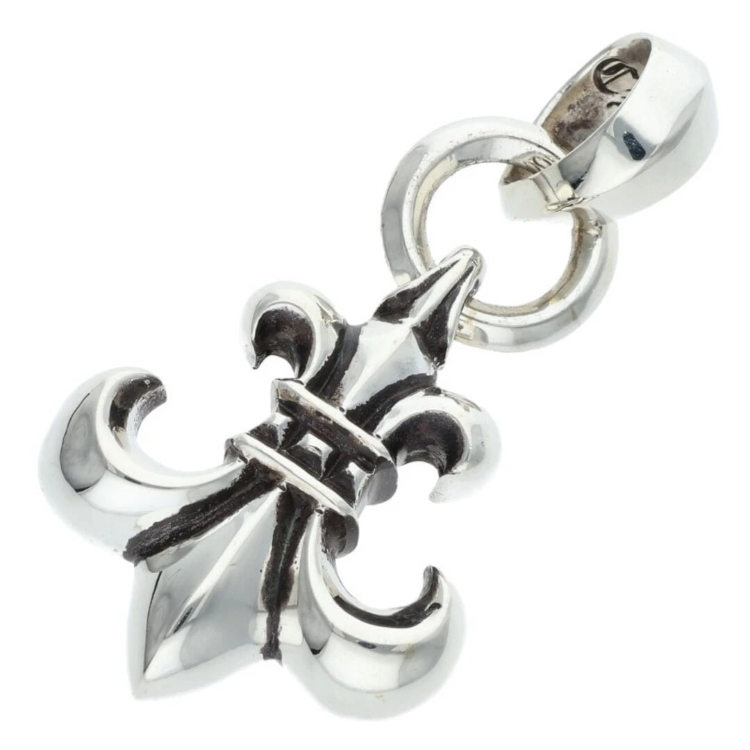 CHROME HEARTS BALE F PENDANT BAIL NECKLACE: Chrome Hearts BALE F pendant bail necklace Brand: Chrome Hearts Type/Style: Necklace Material: Color: Size: Width 2.7cm, vertical 5.2cm Accessories: None Accessories Notice: When purchasing pre-owned