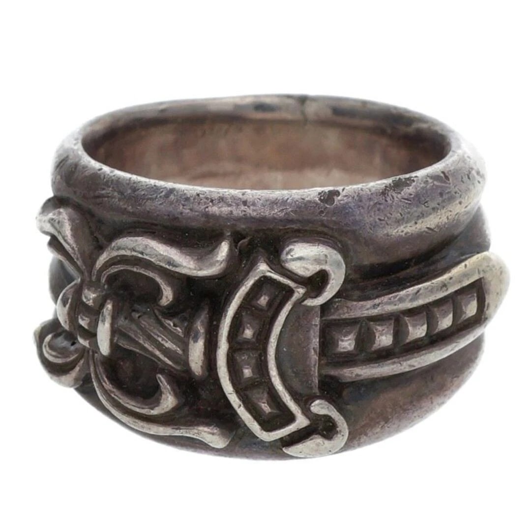 CHROME HEARTS DAGGER SILVER RING: Chrome Hearts Dagger Silver Ring Brand: Chrome Hearts Type/Style: Ring Material: Color: Silver Size: 6.25 - 6.5 US Accessories: None Accessories Notice: When purchasing pre-owned goods, pl