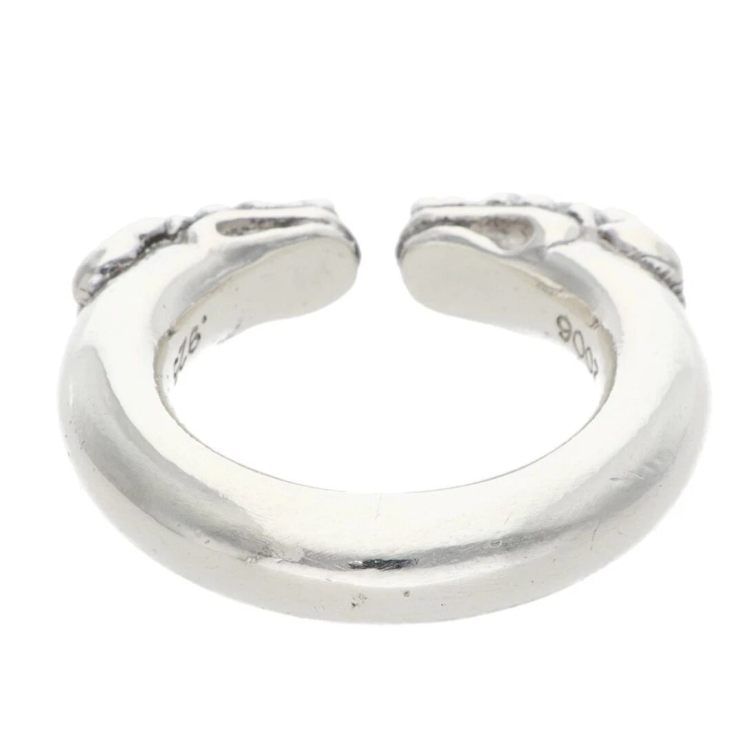 CHROME HEARTS DOUBLE DOG RING SILVER - 3