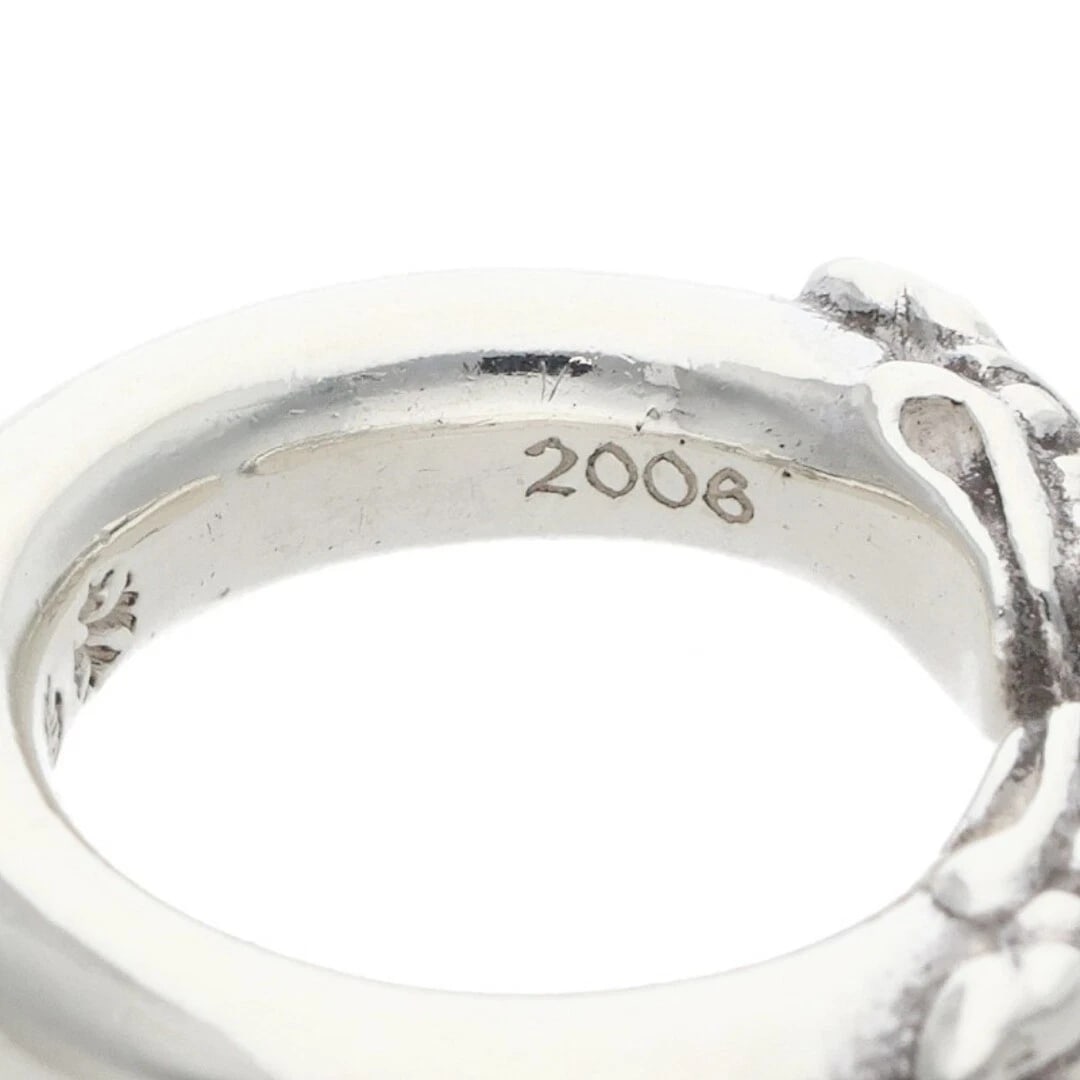 CHROME HEARTS DOUBLE DOG RING SILVER - 4