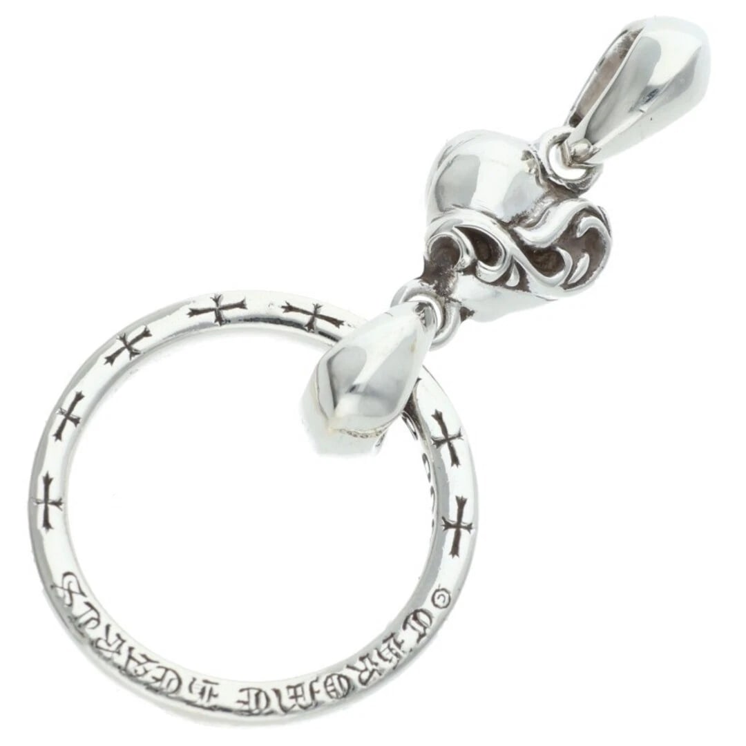 CHROME HEARTS EYWEAR LOOP HEART MOTIF NECKLACE: Chrome Hearts eywear loop Heart motif Necklace Brand: Chrome Hearts Type/Style: Necklace Material: Color: Size: Width 2.7cm, vertical 5.9cm Accessories: None Accessories Notice: When purchasing