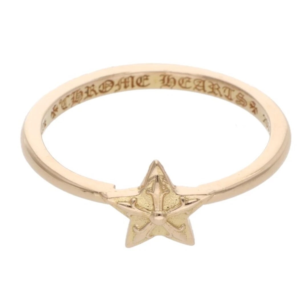 CHROME HEARTS BUBBLGM STAR BUBBLE GUM GOLD RING: Chrome Hearts BUBBLGM Star Bubble Gum Gold Ring Brand: Chrome Hearts Type/Style: Ring Material: 22K yellow gold Color: YG Size: US Size 11.5 Accessories: None Accessories Notice: When purc