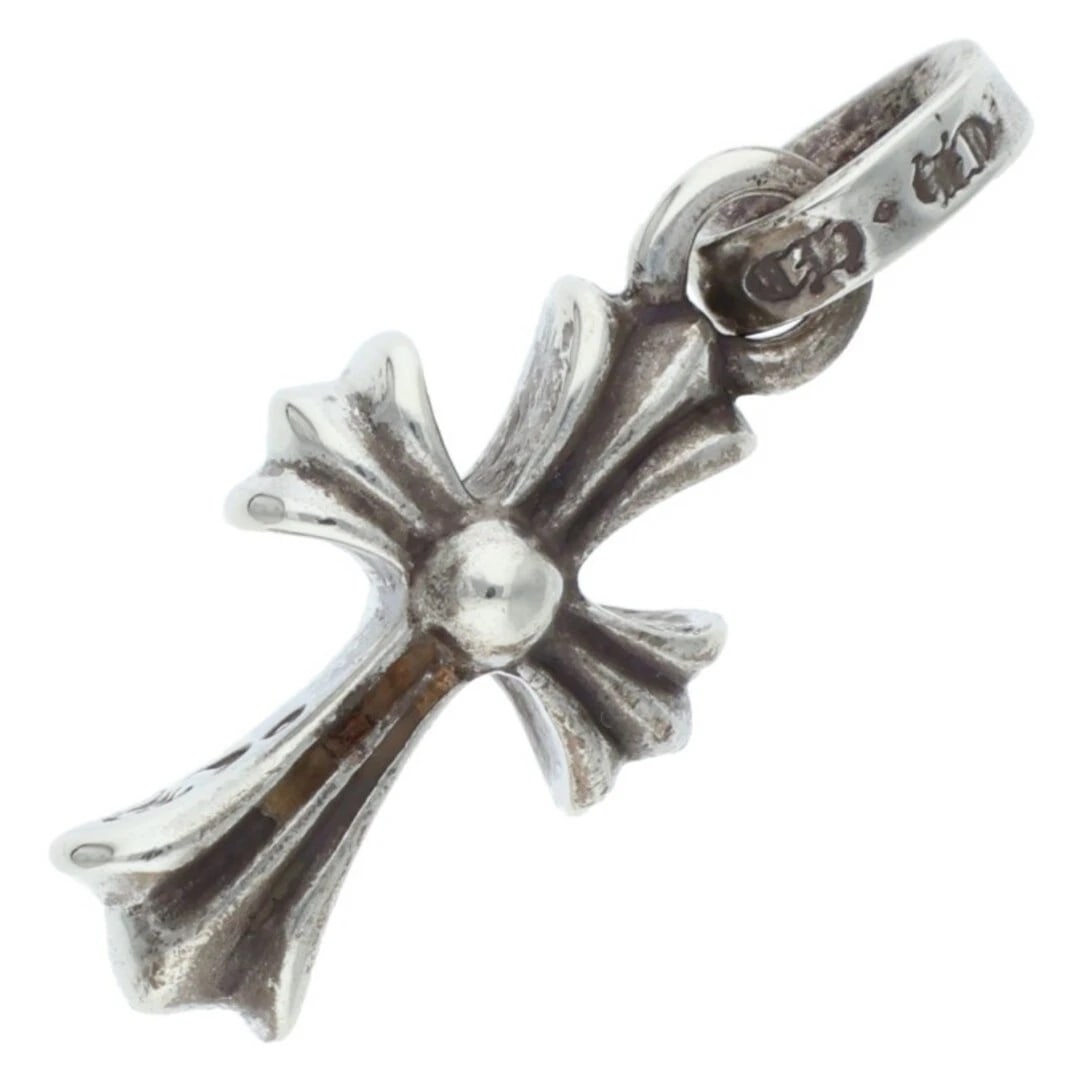 CHROME HEARTS BABY FAT CHARM SILVER NECKLACE TOP: Chrome Hearts Baby Fat Charm Silver Necklace Top Brand: Chrome Hearts Type/Style: Necklace Material: 925 silver Color: silver Size: vertical 2.4cm Accessories: None Accessories Notice: When