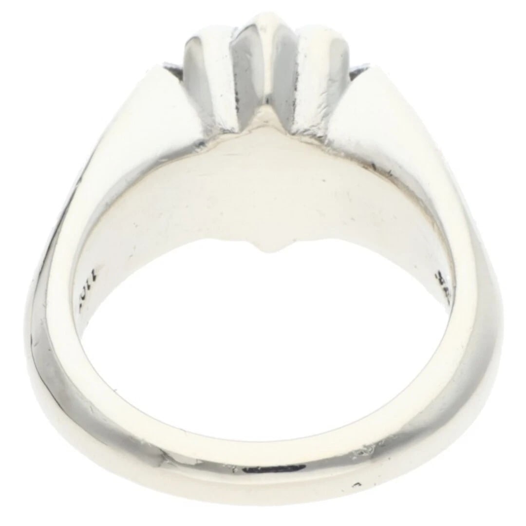 CHROME HEARTS CUTOUT SMALL PLUS SILVER RING - 2