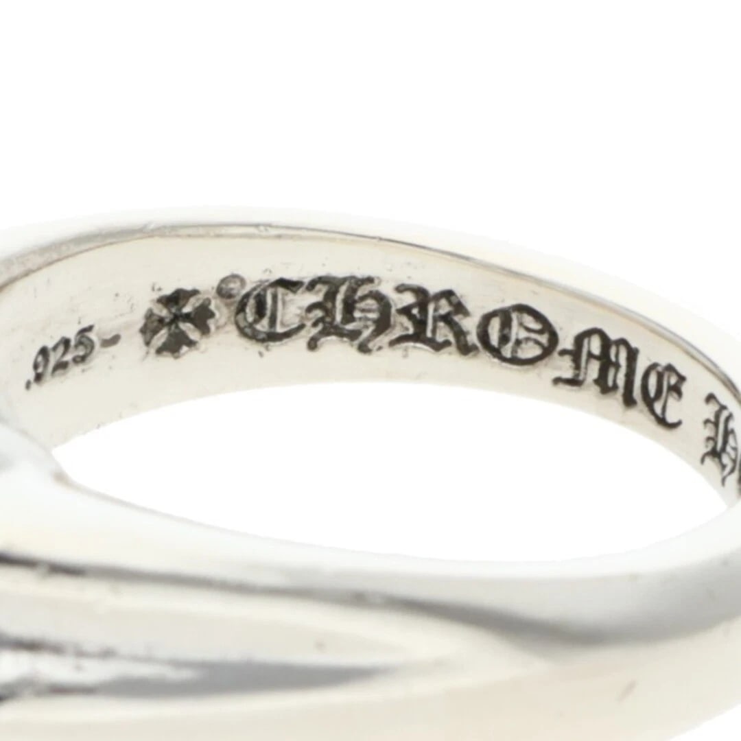 CHROME HEARTS CUTOUT SMALL PLUS SILVER RING - 3