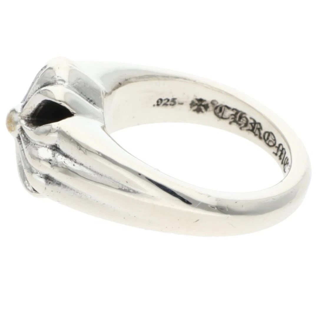 CHROME HEARTS CUTOUT SMALL PLUS SILVER RING - 4