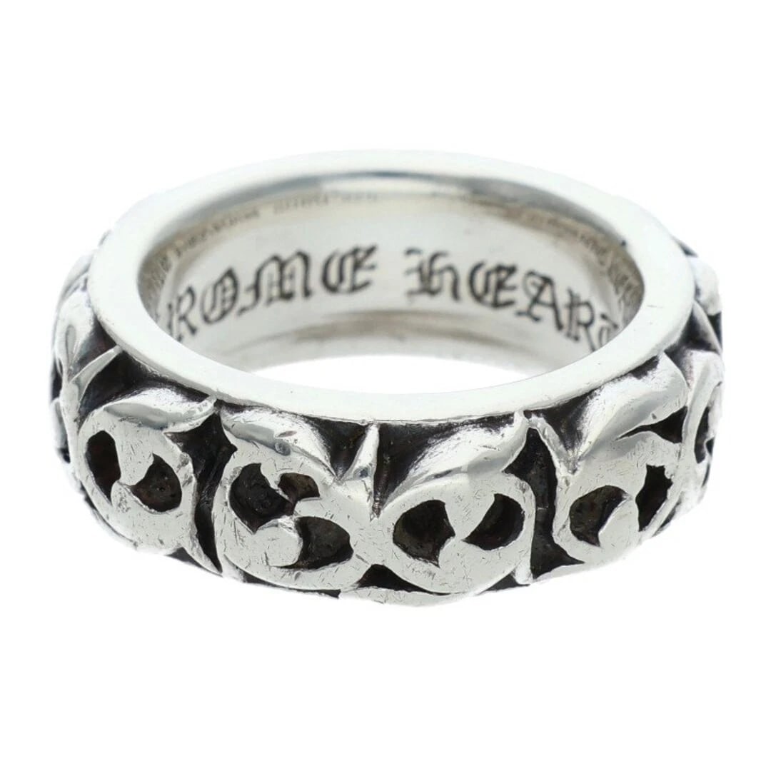 CHROME HEARTS ETRNITY VINE BAND SILVER RING: Chrome Hearts Etrnity Vine Band Silver Ring Brand: Chrome Hearts Type/Style: Ring Material: 925 silver Color: silver Size: US Size 9 Accessories: None Accessories Notice: When purchasing pre-owned