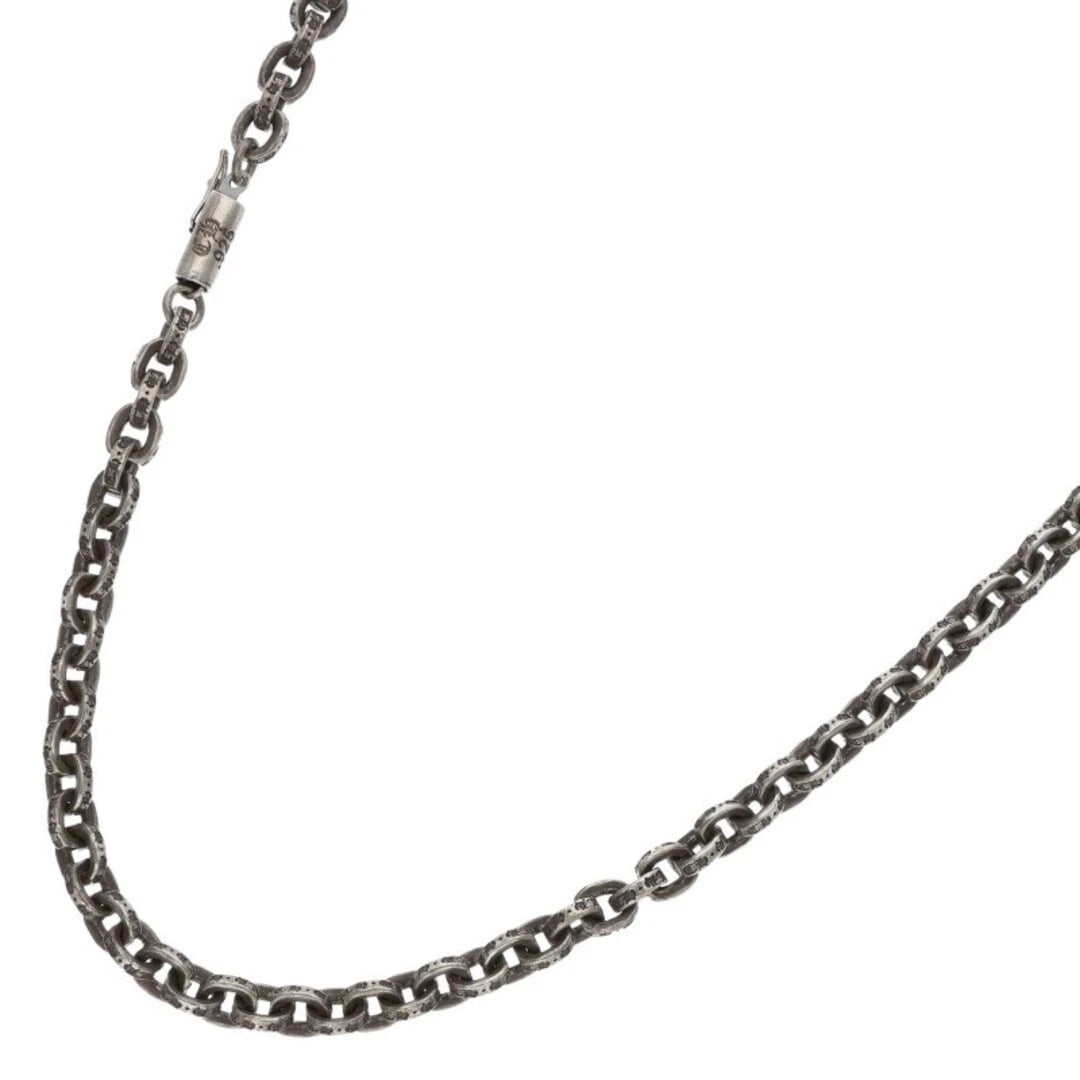 CHROME HEARTS PAPER CHAIN SILVER NECKLACE: Chrome Hearts PAPER CHAIN Silver Necklace Brand: Chrome Hearts Type/Style: Necklace Material: 925 silver Color: silver Size: total length 78cm Accessories: None Accessories Notice: When pu