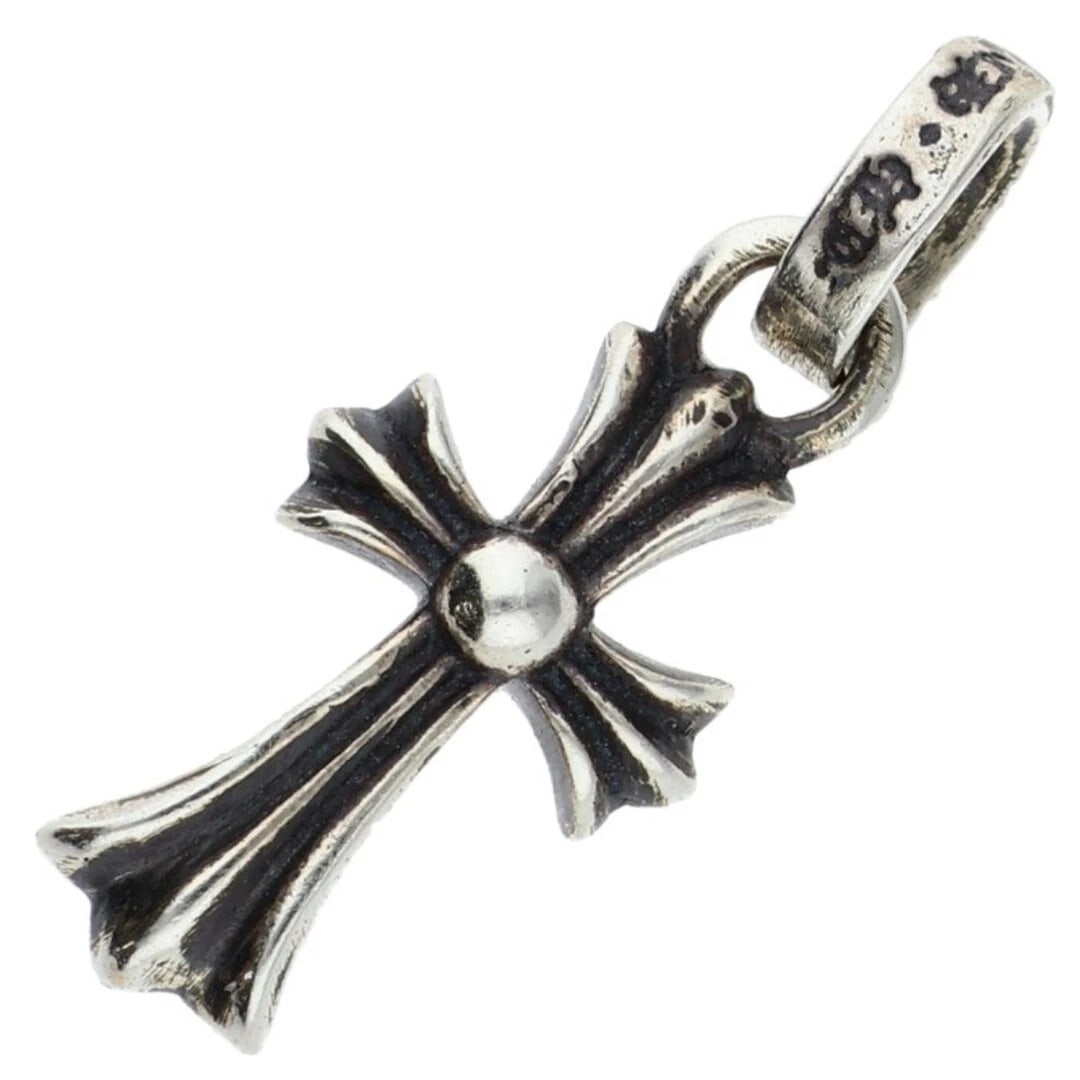 CHROME HEARTS CRS BBYFAT BABY FAT SILVER NECKLACE TOP: Chrome Hearts CRS BBYFAT Baby Fat Silver Necklace Top Brand: Chrome Hearts Type/Style: Necklace Material: 925 silver Color: silver Size: 2.4cm vertical Accessories: None Accessories Notice