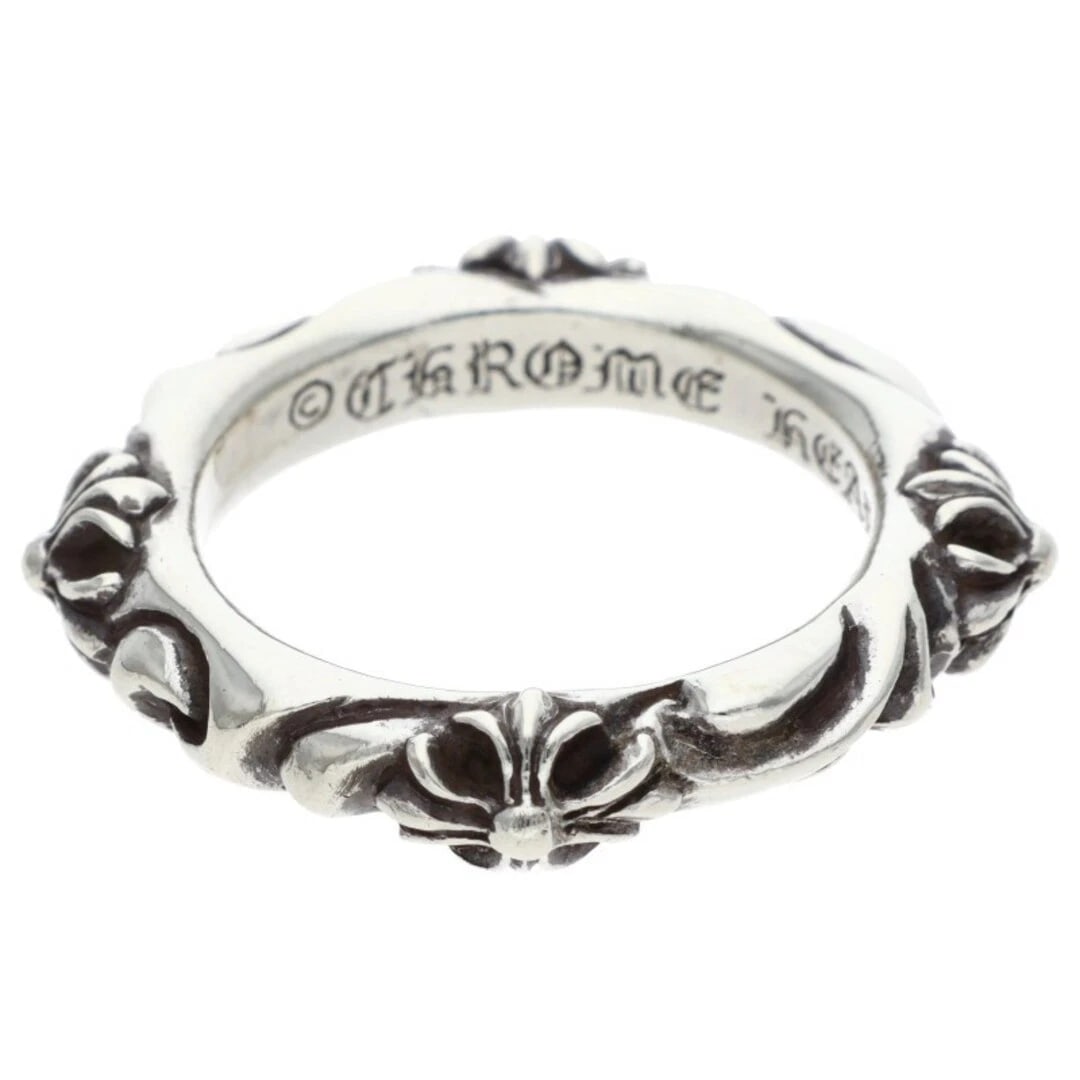 CHROME HEARTS SBT BAND SILVER RING MEN'S: CHROME HEARTS SBT BAND Silver Ring Men's Brand: Chrome Hearts Type/Style: Ring Material: 925 silver Color: silver Size: US Size 19.5 Accessories: None Accessories Notice: When purchasing pre-owned