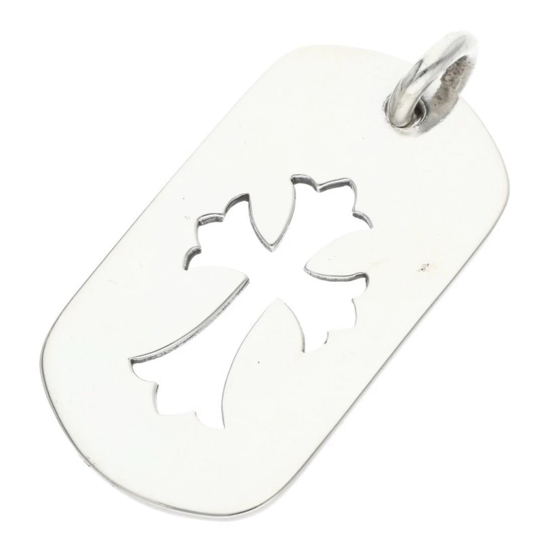 CHROME HEARTS CROSS LARGE DOG NECKLACE TOP: CHROME HEARTS CROSS LARGE DOG NECKLACE TOP Brand: Chrome Hearts Type/Style: Necklace Material: 925 silver Color: silver Size: vertical 5.5cm Accessories: None Accessories Notice: When purchasing
