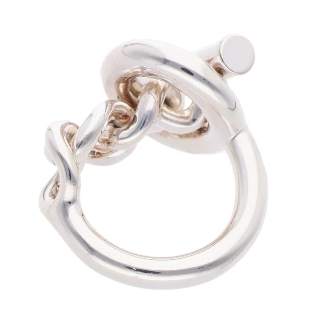 HERMES CROISETTE SILVER RING - 2