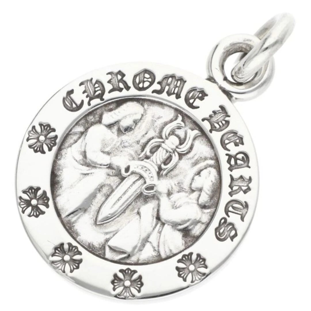 CHROME HEARTS CHRM CHARM SILVER NECKLACE TOP: Chrome Hearts CHRM Charm Silver Necklace Top Brand: Chrome Hearts Type/Style: Necklace Material: 925 silver Color: silver Size: vertical 3cm Accessories: None Accessories Notice: When purchasing
