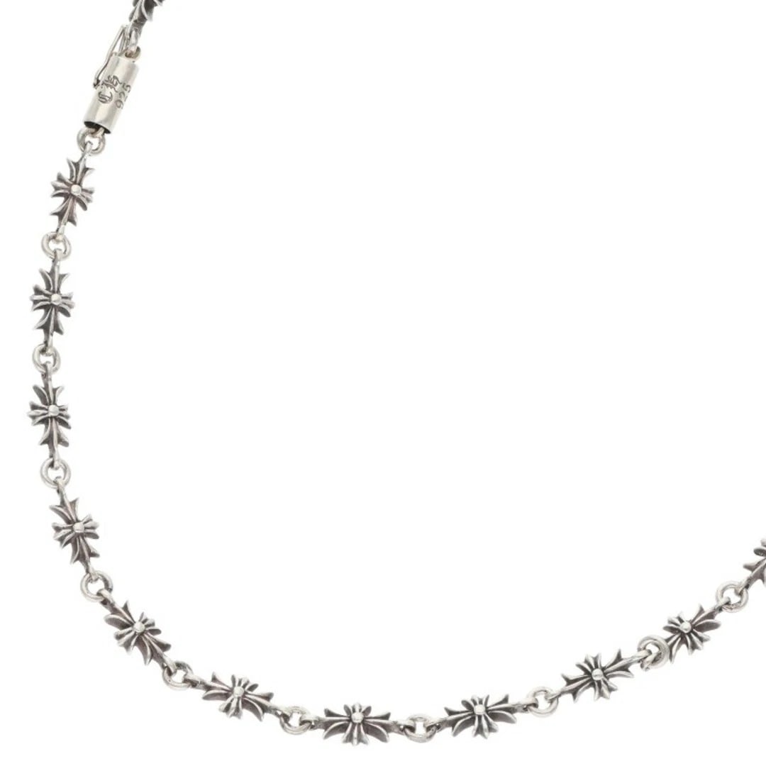 CHROME HEARTS PLUS SILVER NECKLACE: Chrome Hearts plus Silver Necklace Brand: Chrome Hearts Type/Style: Necklace Material: 925 silver Color: silver Size: total length 52.5cm Accessories: None Accessories Notice: When purchas