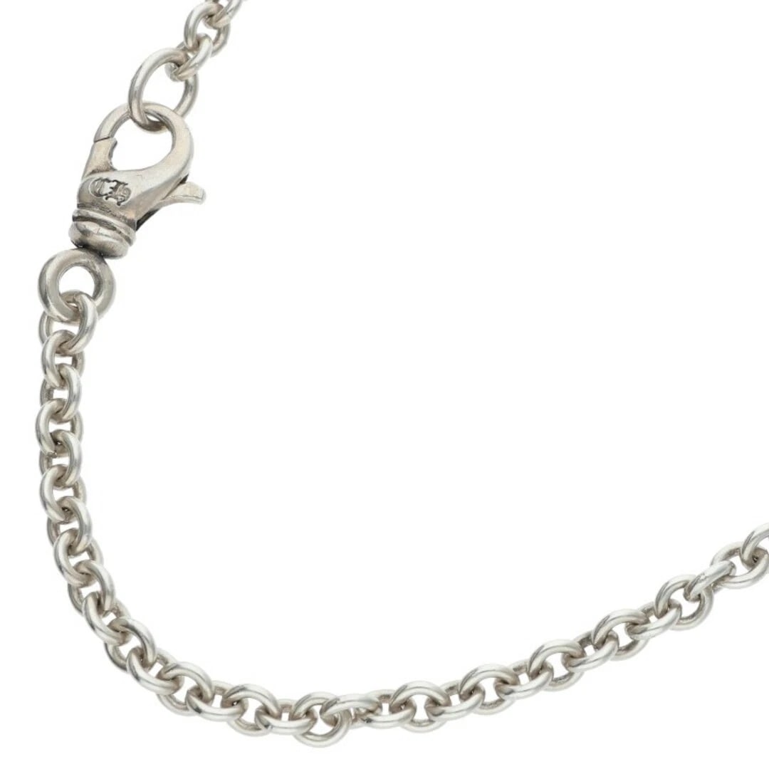 CHROME HEARTS NE CHAIN SILVER NECKLACE: Chrome Hearts NE CHAIN Silver Necklace Brand: Chrome Hearts Type/Style: Necklace Material: 925 silver Color: silver Size: total length 46.5cm Accessories: None Accessories Notice: When purchasing