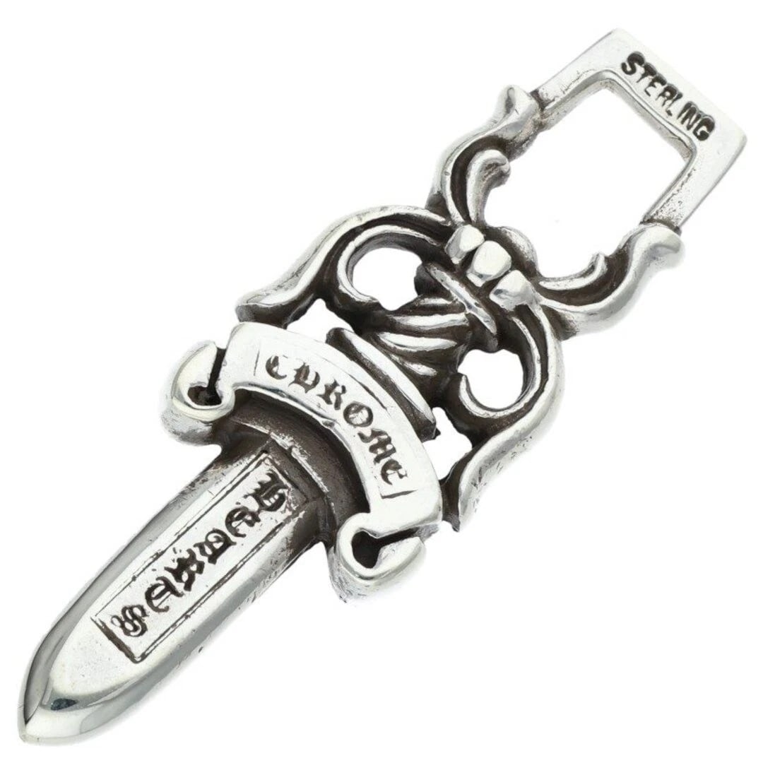 CHROME HEARTS PENDANT SILVER NECKLACE TOP: chrome hearts pendant silver necklace top Brand: Chrome Hearts Type/Style: Necklace Material: 925 silver Color: silver Size: vertical 4.5cm Accessories: None Accessories Notice: When purchasing