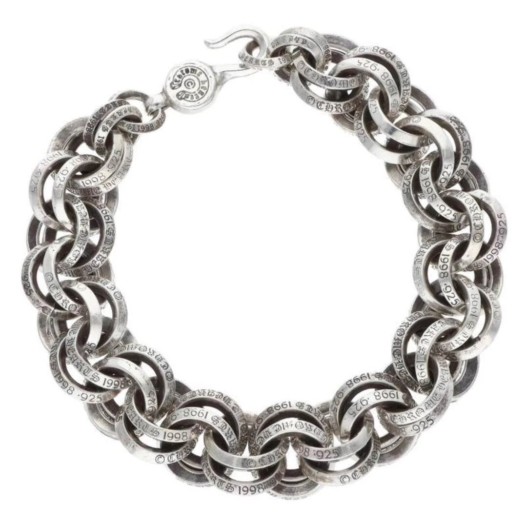CHROME HEARTS DOUBLE B RING: Chrome Hearts DOUBLE B RING Brand: Chrome Hearts Type/Style: Others Material: 925 silver Color: silver Size: total length 22cm Accessories: None Accessories Notice: When purchasing pre-owned goods,