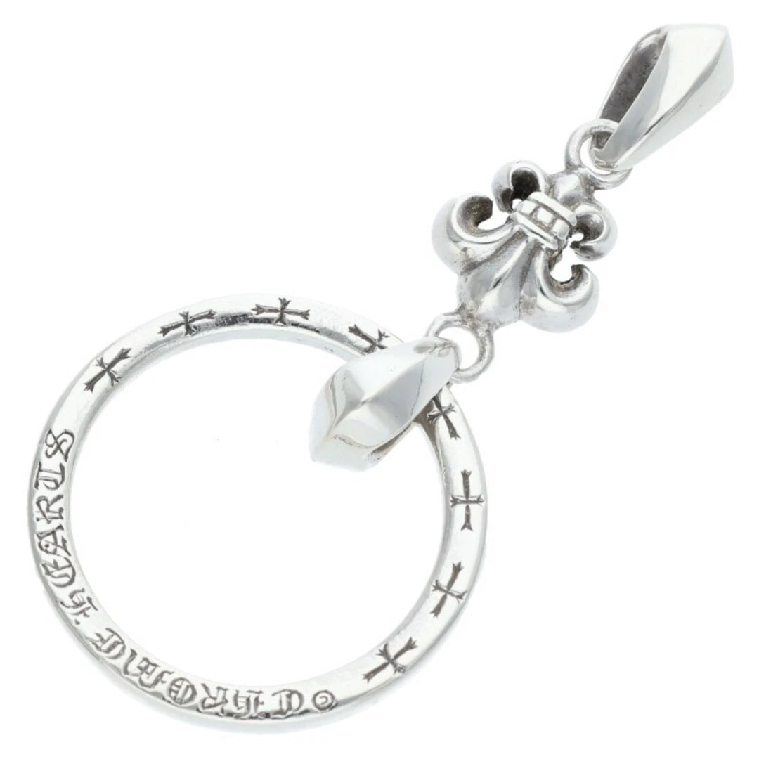 CHROME HEARTS LOOP SILVER NECKLESS TOP: Chrome Hearts Loop Silver Neckless Top Brand: Chrome Hearts Type/Style: Necklace Material: 925 silver Color: silver Size: Height 6cm Accessories: None Accessories Notice: When purchasing pre-owned