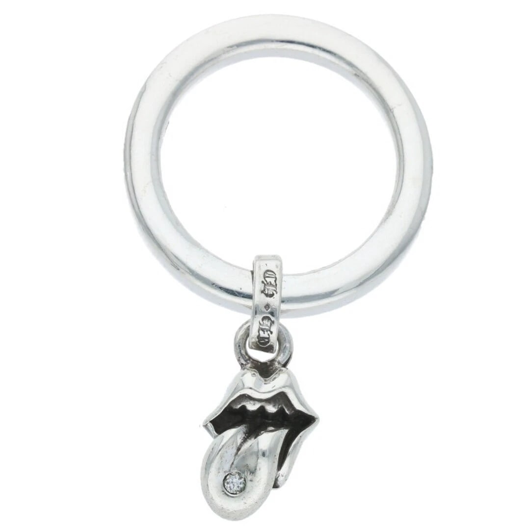 CHROME HEARTS MOTIF 1 DIAMOND SILVER RING: Chrome Hearts Motif 1 Diamond Silver Ring Brand: Chrome Hearts Type/Style: Ring Material: 925 silver Color: silver Size: US Size 10 Accessories: None Accessories Notice: When purchasing pre-owned