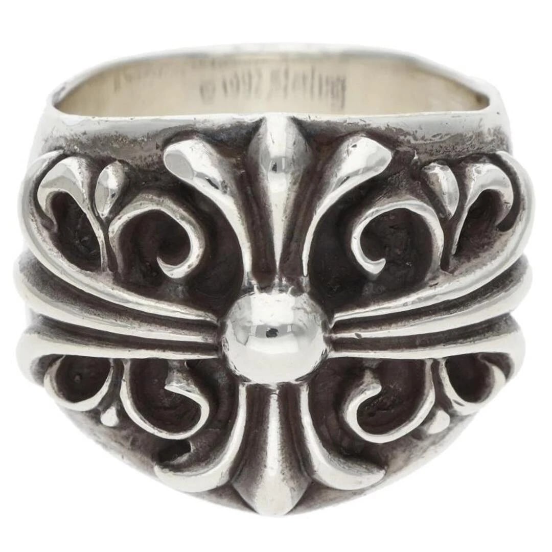 CHROME HEARTS KEEPER SILVER RING: Chrome Hearts KEEPER Silver Ring Brand: Chrome Hearts Type/Style: Ring Material: 925 silver Color: silver Size: US Size 17 Accessories: None Accessories Notice: When purchasing pre-owned goods,