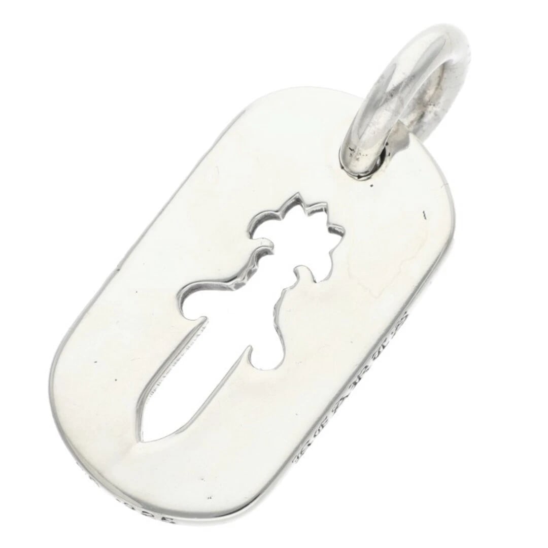 CHROME HEARTS DAGGER DOG SMALL NECKLACE TOP: Chrome Hearts Dagger Dog Small Necklace Top Brand: Chrome Hearts Type/Style: Necklace Material: 925 silver Color: silver Size: vertical 3.7cm Accessories: None Accessories Notice: When purchasing