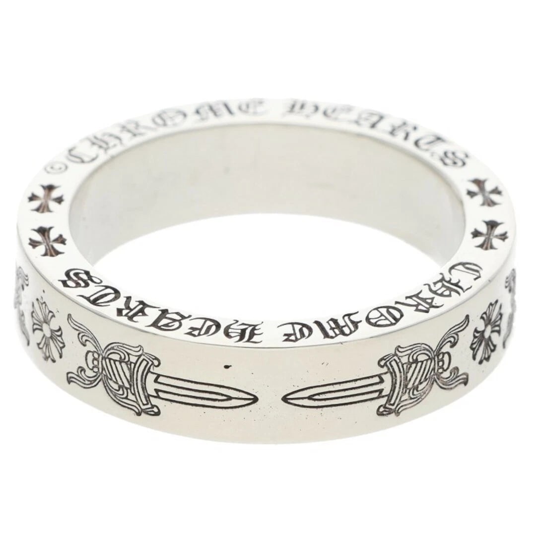CHROME HEARTS SPACER DAGGER SILVER RING: Chrome Hearts Spacer Dagger Silver Ring Brand: Chrome Hearts Type/Style: Ring Material: 925 silver Color: silver Size: US Size 21 Accessories: None Accessories Notice: When purchasing pre-owned