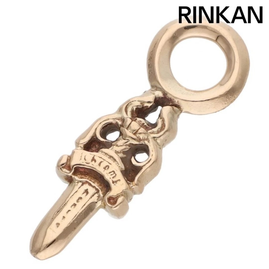 CHROME HEARTS STACK DAGGER CHARM GOLD NECKLACE TOP: Chrome Hearts Stack Dagger Charm Gold Necklace Top Brand: Chrome Hearts Type/Style: Necklace Material: 22k Gold Color: Gold Size: vertical 2.1cm Accessories: None Accessories Notice: When