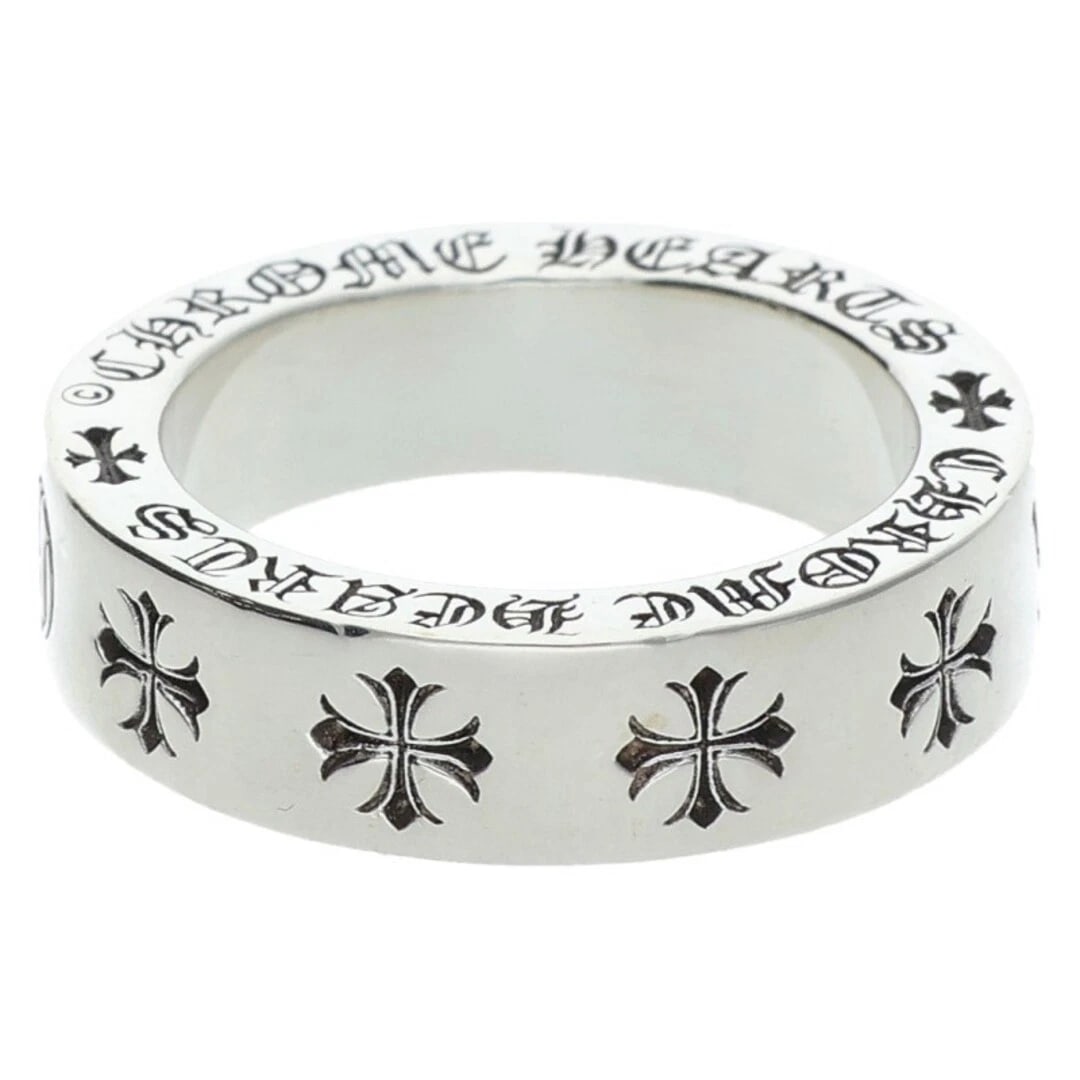 CHROME HEARTS SPACER FOREVER SILVER RING: Chrome Hearts Spacer Forever Silver Ring Brand: Chrome Hearts Type/Style: Ring Material: 925 silver Color: silver Size: US Size 10.5 Accessories: None Accessories Notice: When purchasing pre-owned