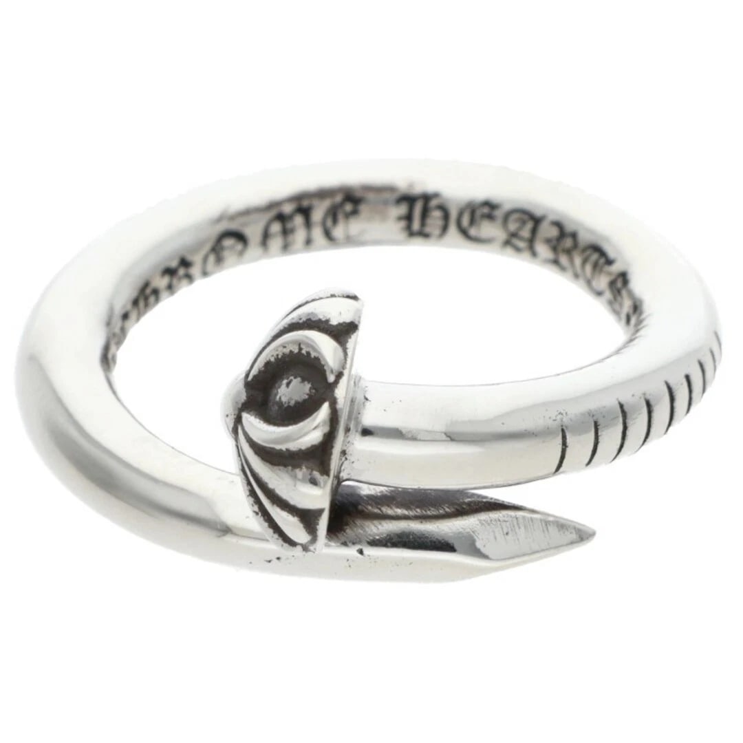 CHROME HEARTS NAIL CRSBALL CROSSBALL SILVER RING: Chrome Hearts NAIL CRSBALL Crossball Silver Ring Brand: Chrome Hearts Type/Style: Ring Material: 925 silver Color: silver Size: US Size 9 Accessories: None Accessories Notice: When purchasing