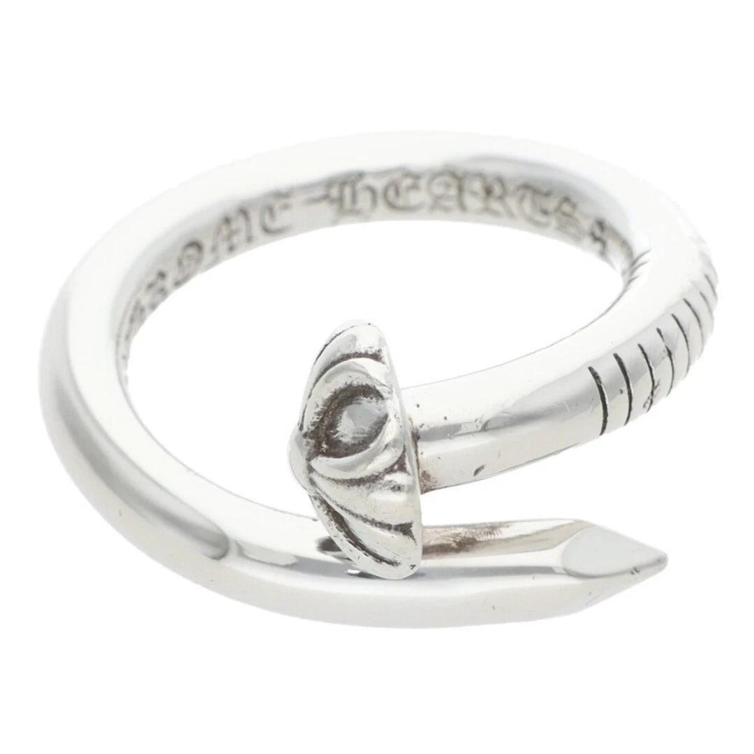 CHROME HEARTS NAIL CRSBALL CROSSBALL SILVER RING: Chrome Hearts NAIL CRSBALL Crossball Silver Ring Brand: Chrome Hearts Type/Style: Ring Material: 925 silver Color: silver Size: US Size 12 Accessories: None Accessories Notice: When purchasing