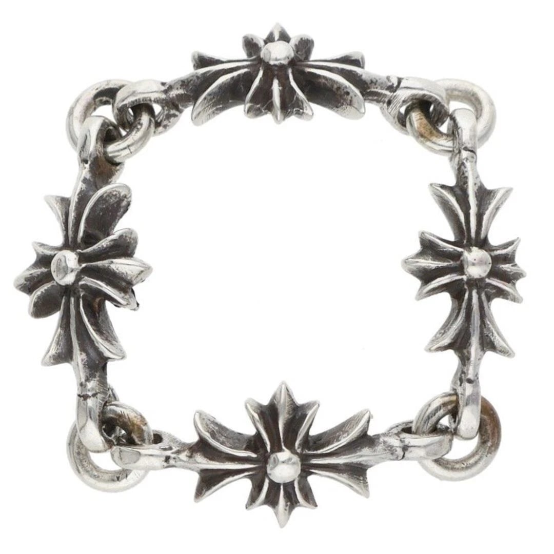 CHROME HEARTS RING: Chrome Hearts RING Brand: Chrome Hearts Type/Style: Ring Material: 925 silver Color: silver Size: US Size 12.5 Accessories: None Accessories Notice: When purchasing pre-owned goods, please refer to