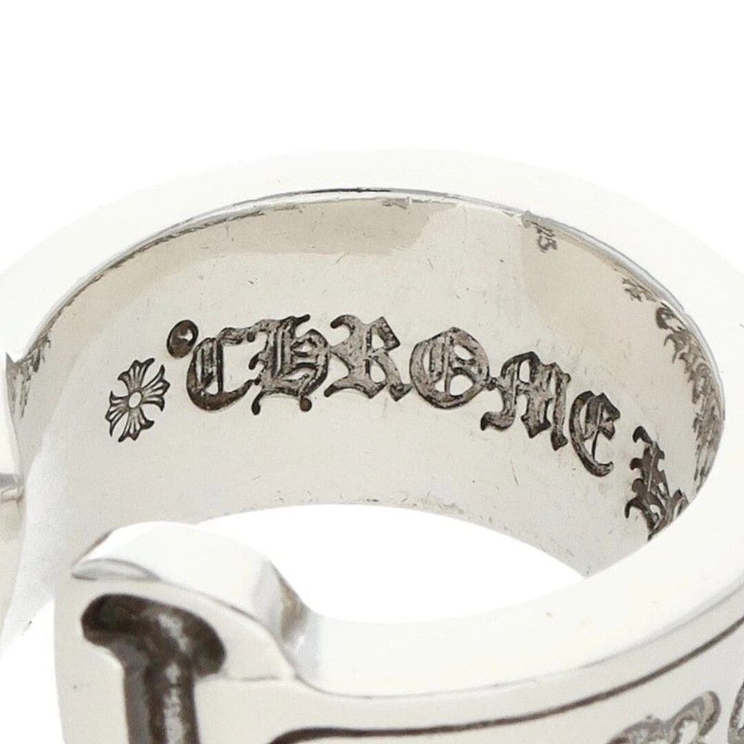 CHROME HEARTS LG SCROLL LABEL LARGE SILVER RING - 2