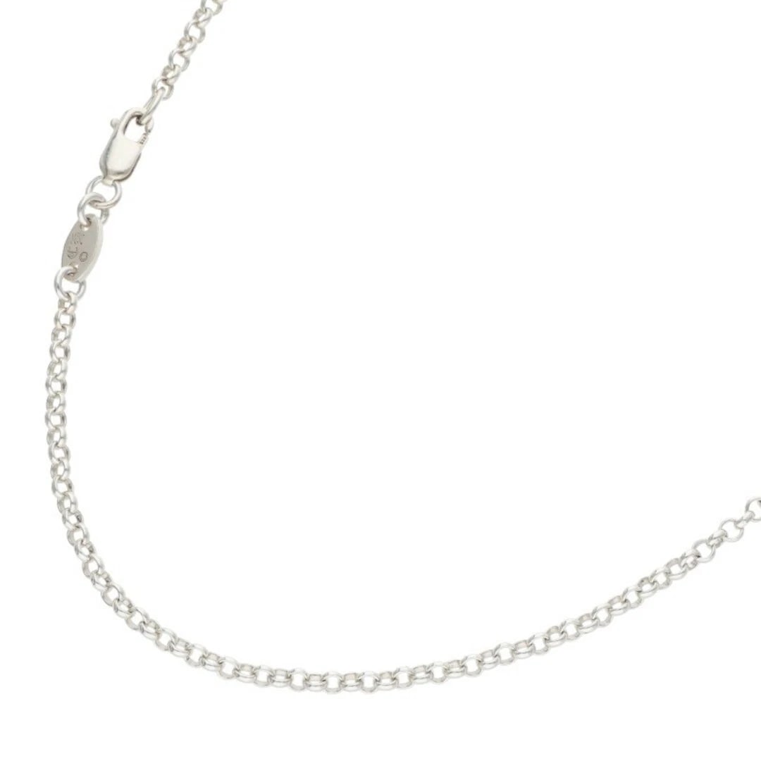 CHROME HEARTS NECKCHAIN ROLL CHAIN SILVER NECKLACE: Chrome Hearts Neckchain Roll Chain Silver Necklace Brand: Chrome Hearts Type/Style: Necklace Material: 925 silver Color: silver Size: total length 46.5cm Accessories: None Accessories Noti