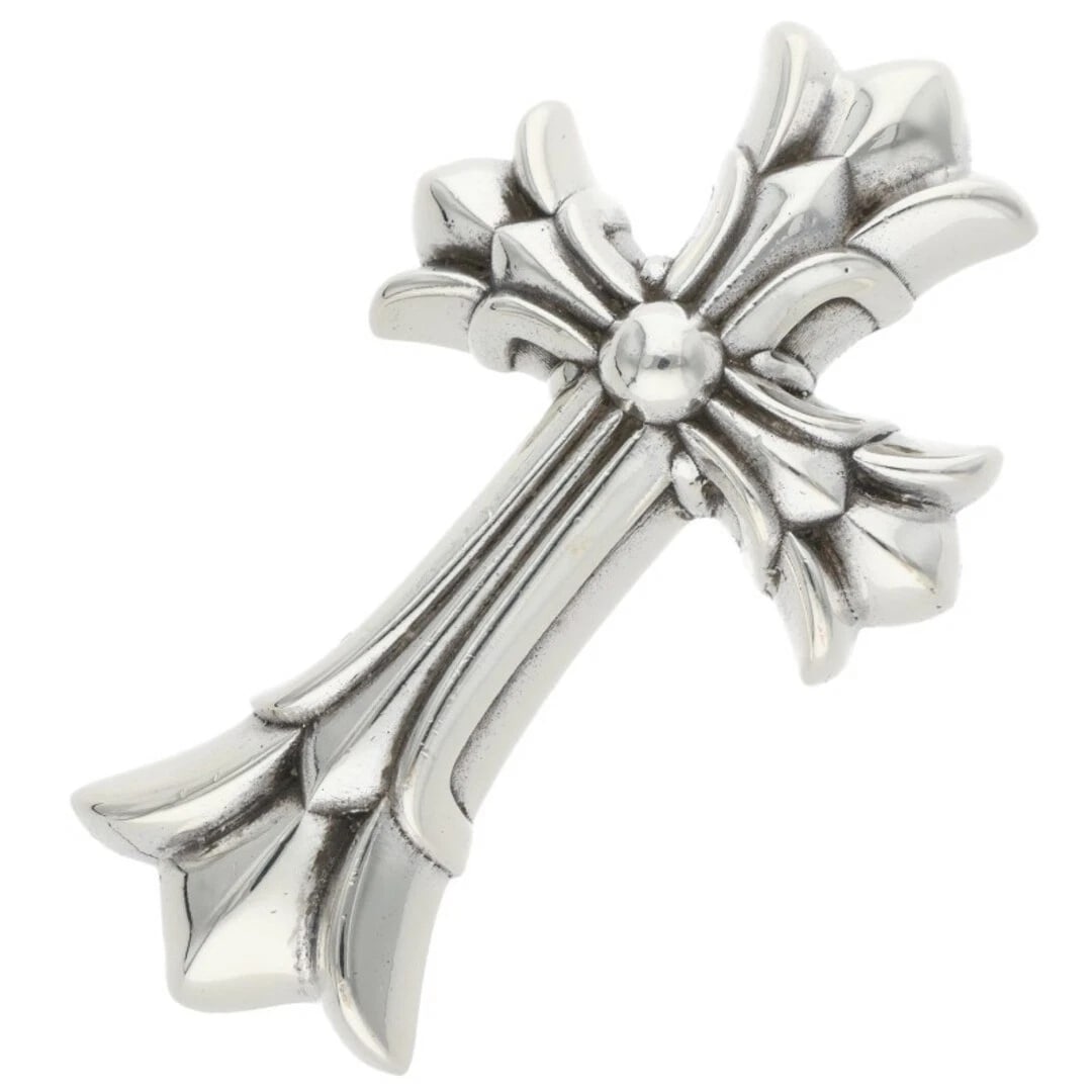 CHROME HEARTS DBL CH CRS SML SMALL DOUBLE CROSS PENDANT: Chrome Hearts DBL CH CRS SML Small Double Cross Pendant Brand: Chrome Hearts Type/Style: Necklace Material: 925 Silver Color: silver Size: vertical 4.4cm Accessories: None Accessories Noti