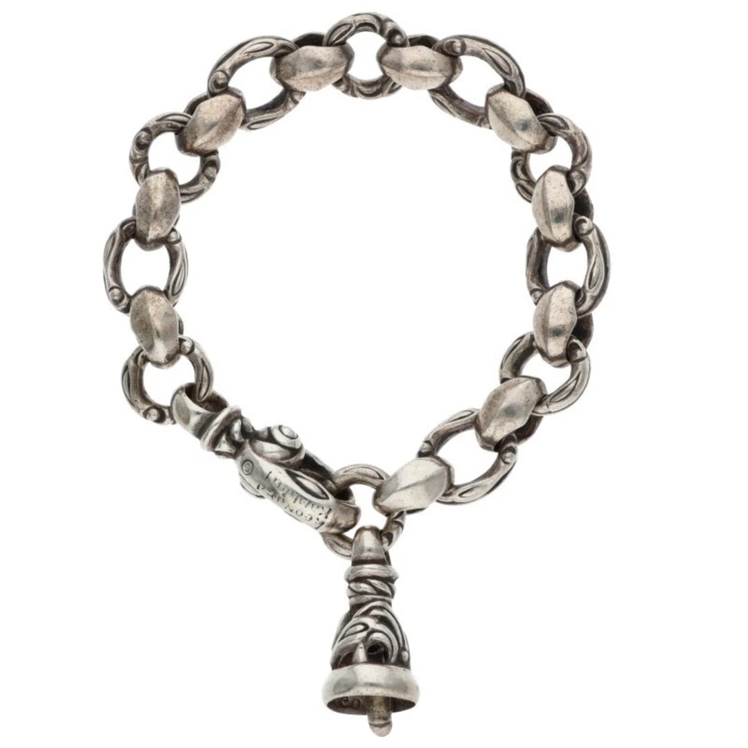 RONANS SIGNET BRACELET DOVE BELL SILVER MEN'S (1 of 5)