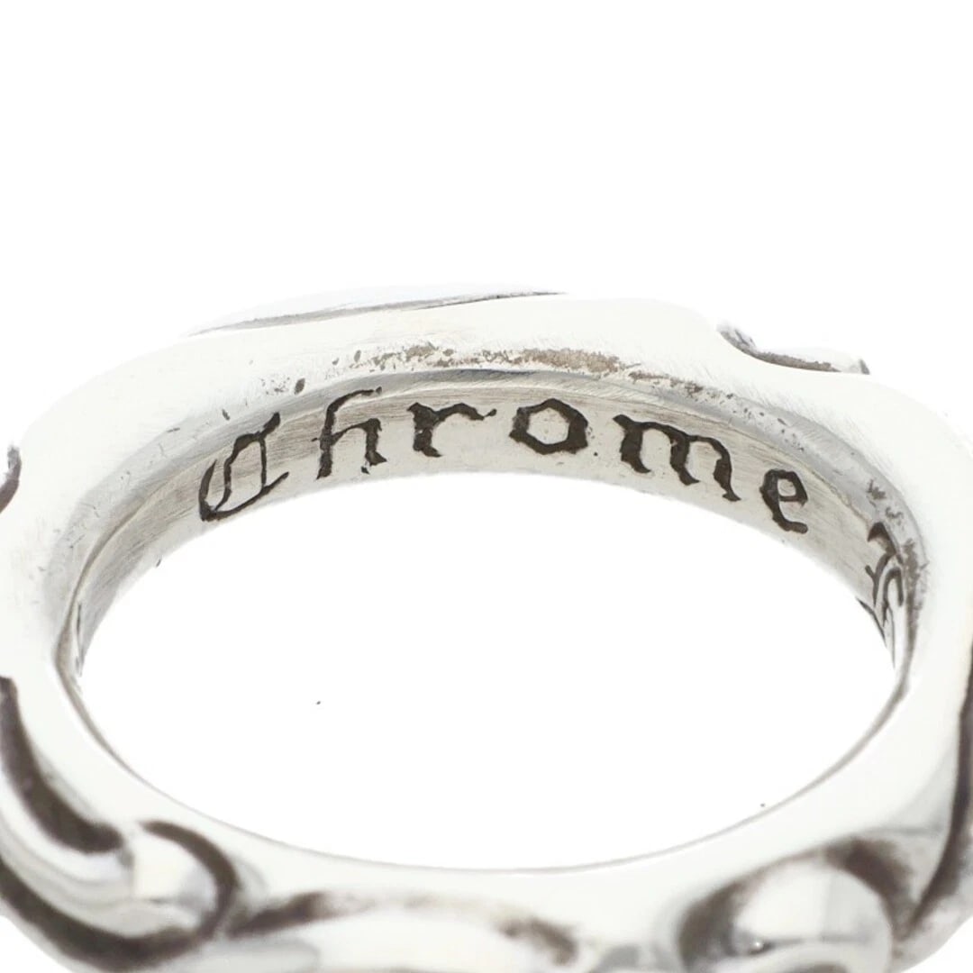 CHROME HEARTS SCRL BAND SCROLL SILVER RING - 2