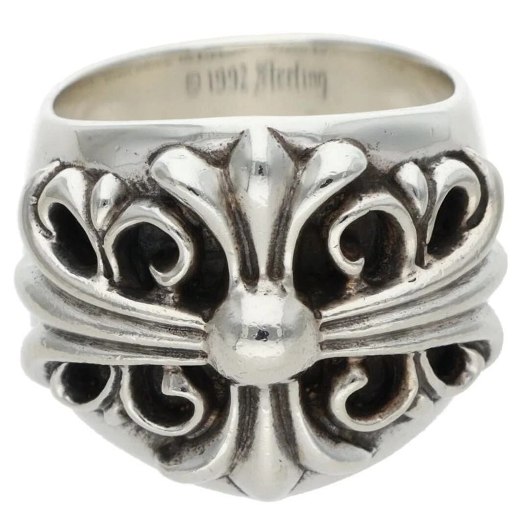 CHROME HEARTS KEEPER SILVER RING: Chrome Hearts KEEPER Silver Ring Brand: Chrome Hearts Type/Style: Ring Material: 925 Silver Color: silver Size: US Size 19 Accessories: None Accessories Notice: When purchasing pre-owned goods,