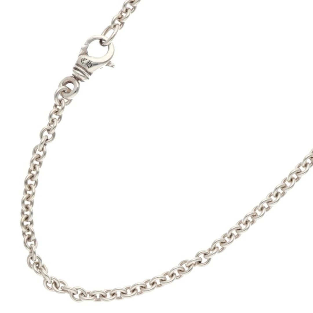 CHROME HEARTS NE CHAIN SILVER NECKLACE: Chrome Hearts NE CHAIN Silver Necklace Brand: Chrome Hearts Type/Style: Necklace Material: 925 Silver Color: silver Size: total length 46.5cm Accessories: None Accessories Notice: When purchasing