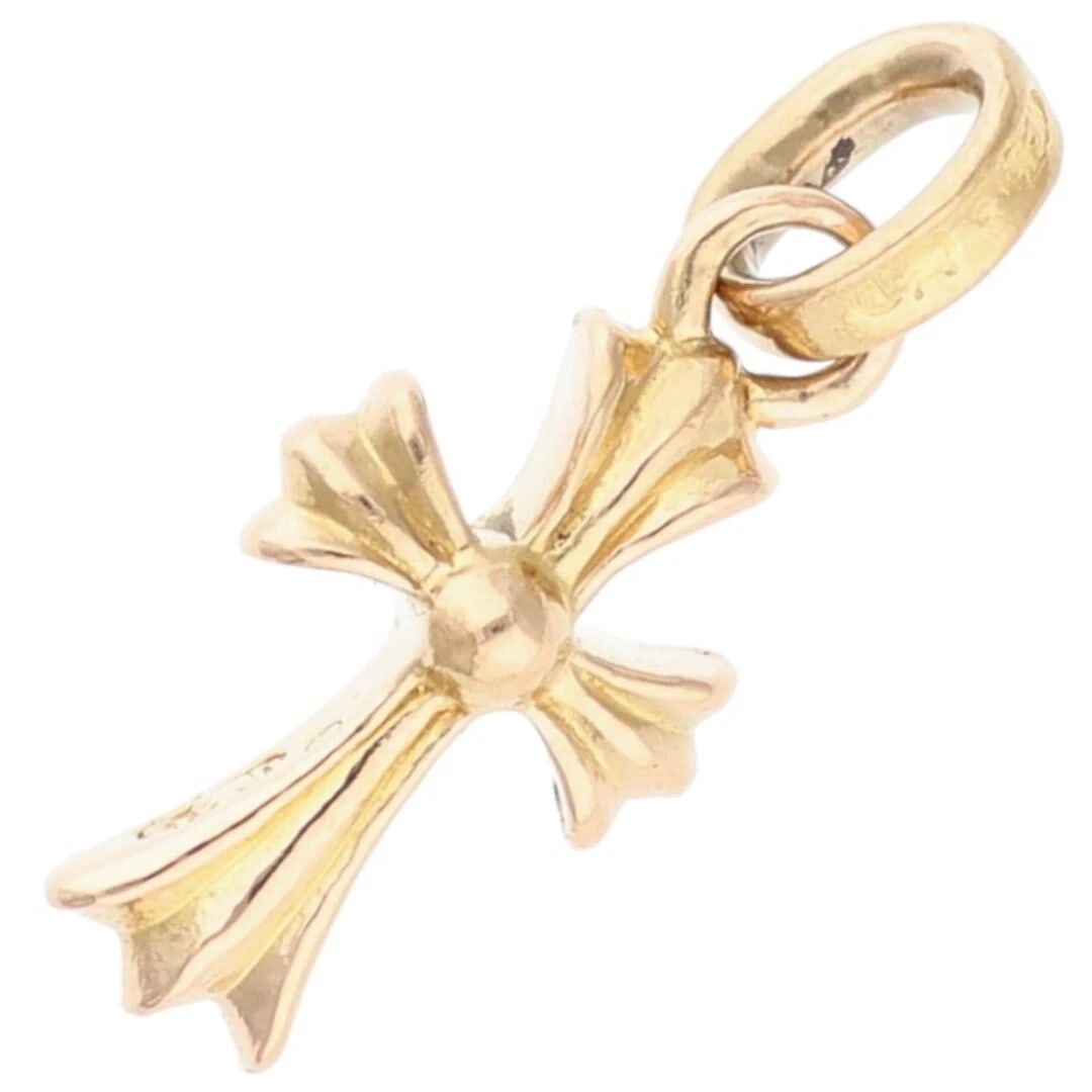 CHROME HEARTS CRS BBYFAT BABY FAT CHARM GOLD NECKLACE TOP: Chrome Hearts CRS BBYFAT Baby Fat Charm Gold Necklace Top Brand: Chrome Hearts Type/Style: Necklace Material: 22k Gold Color: Gold Size: vertical 2.4cm Accessories: None Accessories Notice