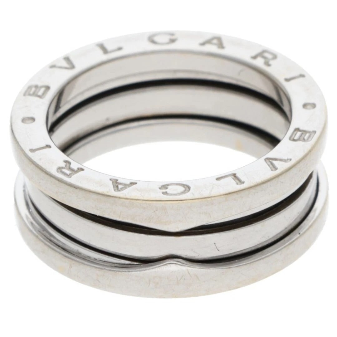 BULGARI B-ZERO1 K18WG RING: Bulgari B-ZERO1 K18WG Ring Brand: BVLGARI Type/Style: Ring Material: 925 Silver Color: silver Size: US Size 10 Accessories: None Accessories Notice: When purchasing pre-owned goods, please